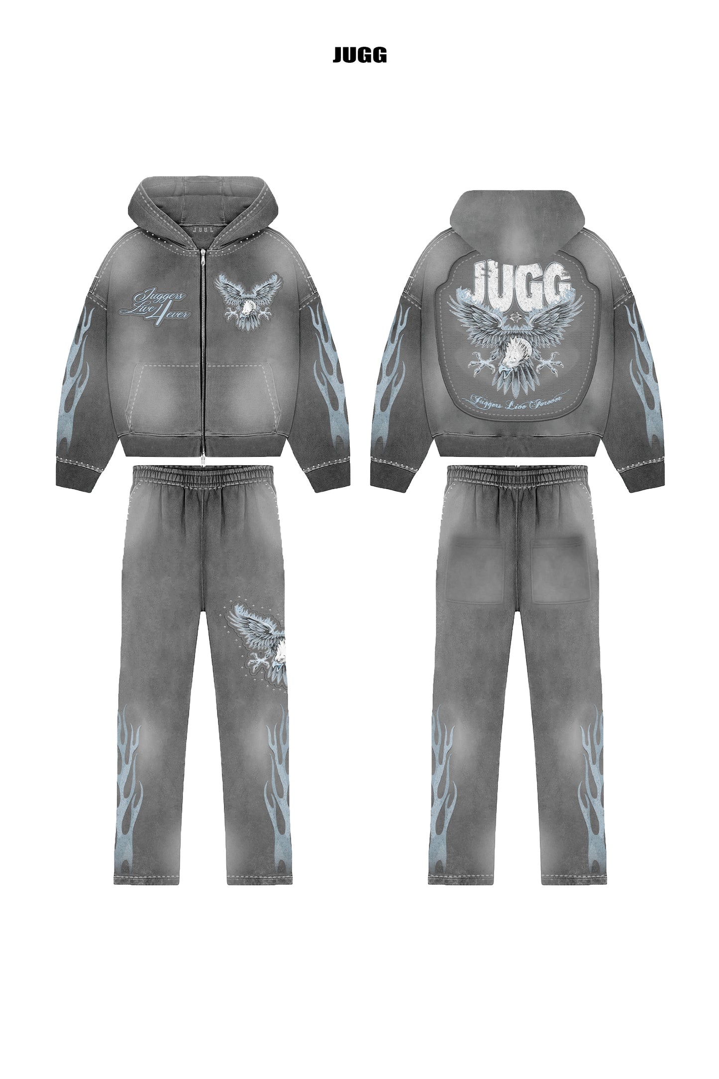 SUR LA LUNE TRACKY - GREY & ICE BLUE