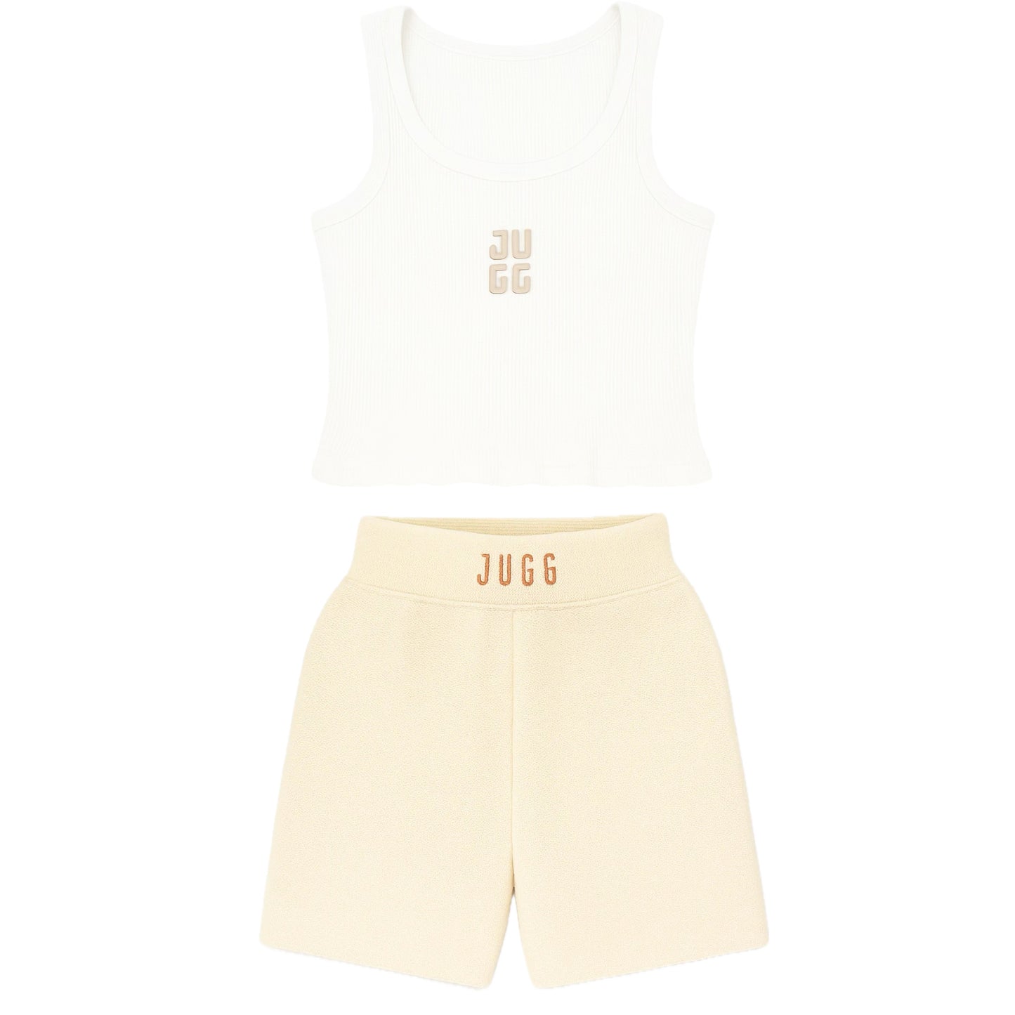 SCOOP NECK & SHORTS SET - VANILLA VICE