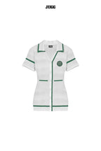 TRICOTÉE HERS - WHITE WIMBLEDON GREEN