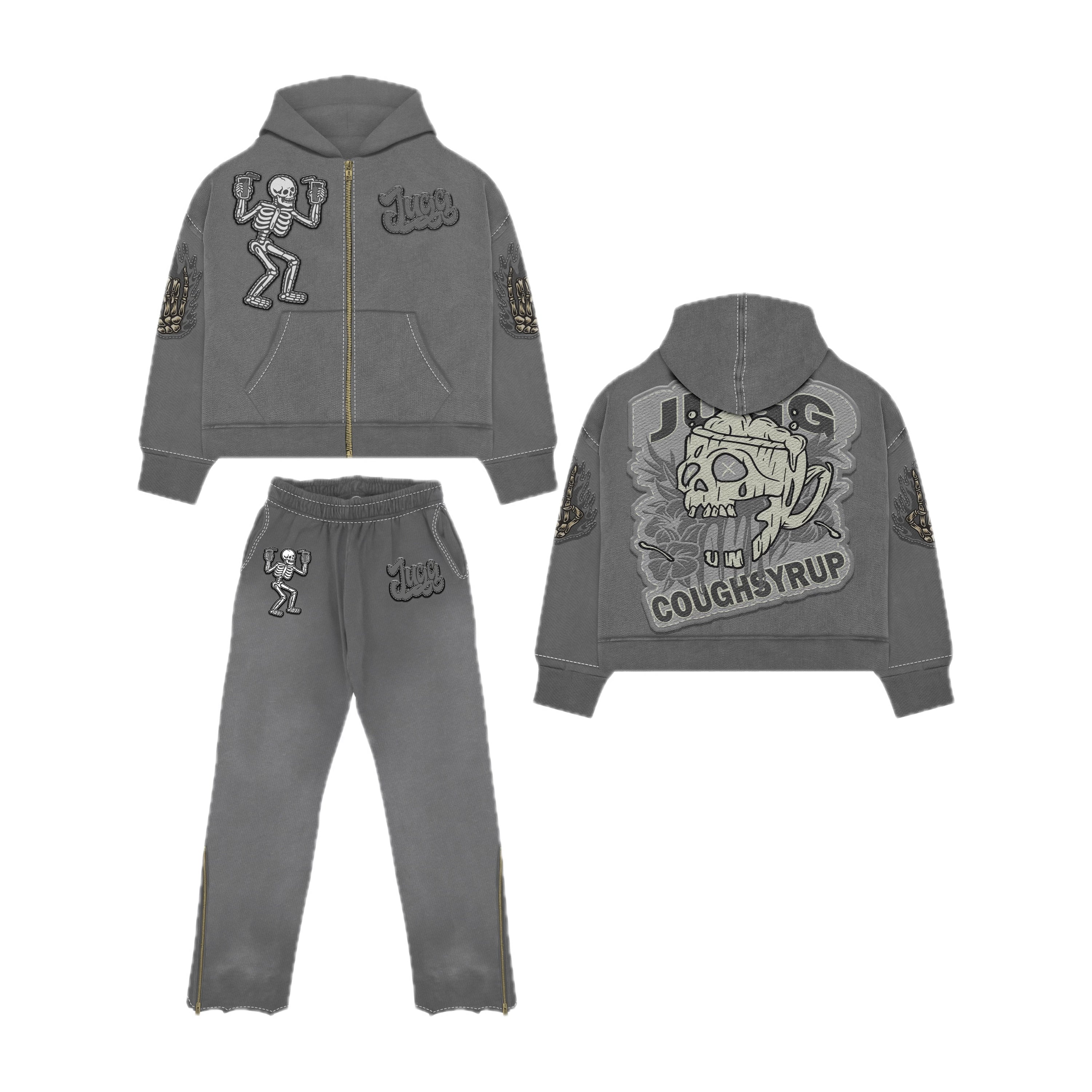 COUGHSYRUP TRACKSUIT - STEEL GREY