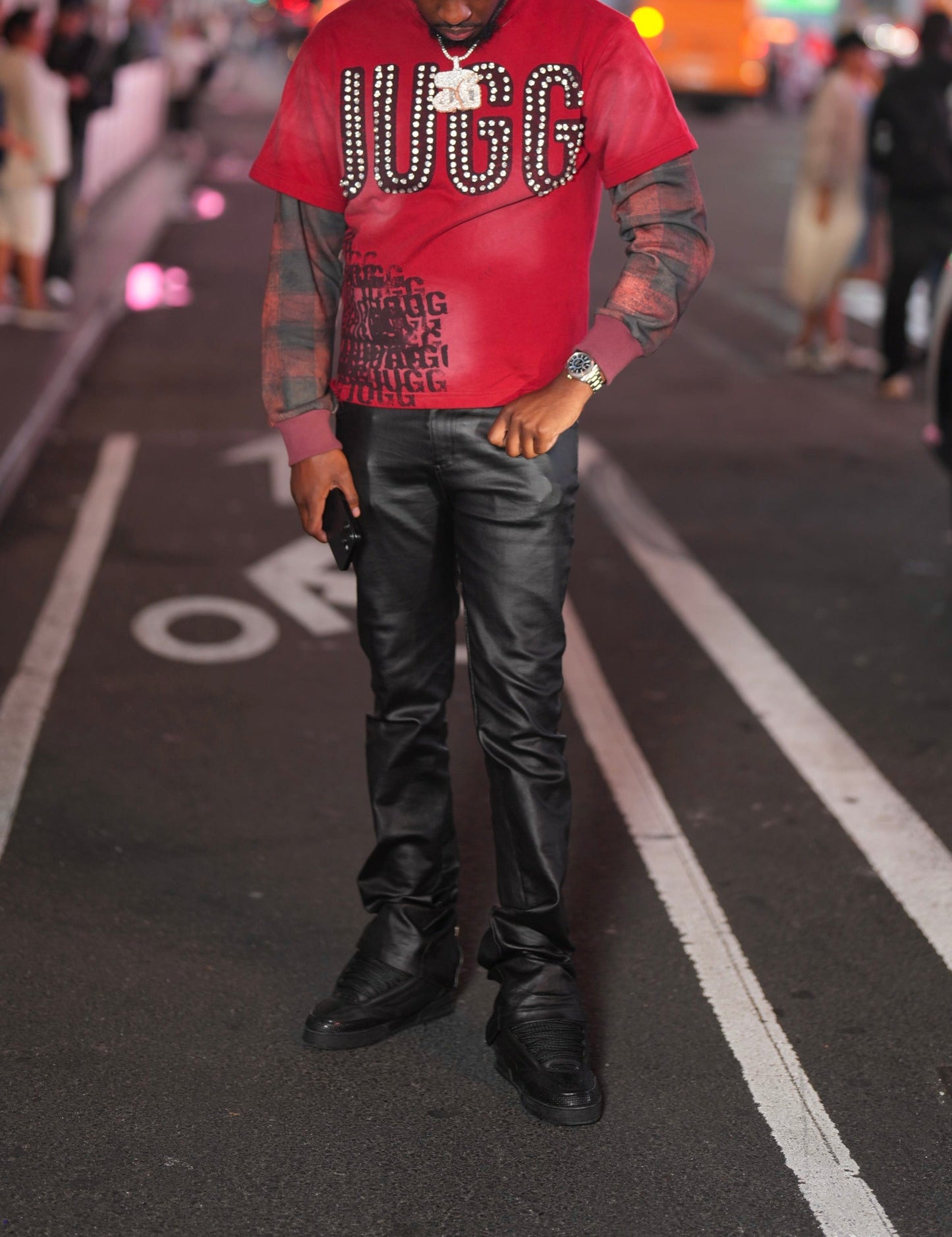 IKETERU 2 LAYER SWEATSHIRT - RED