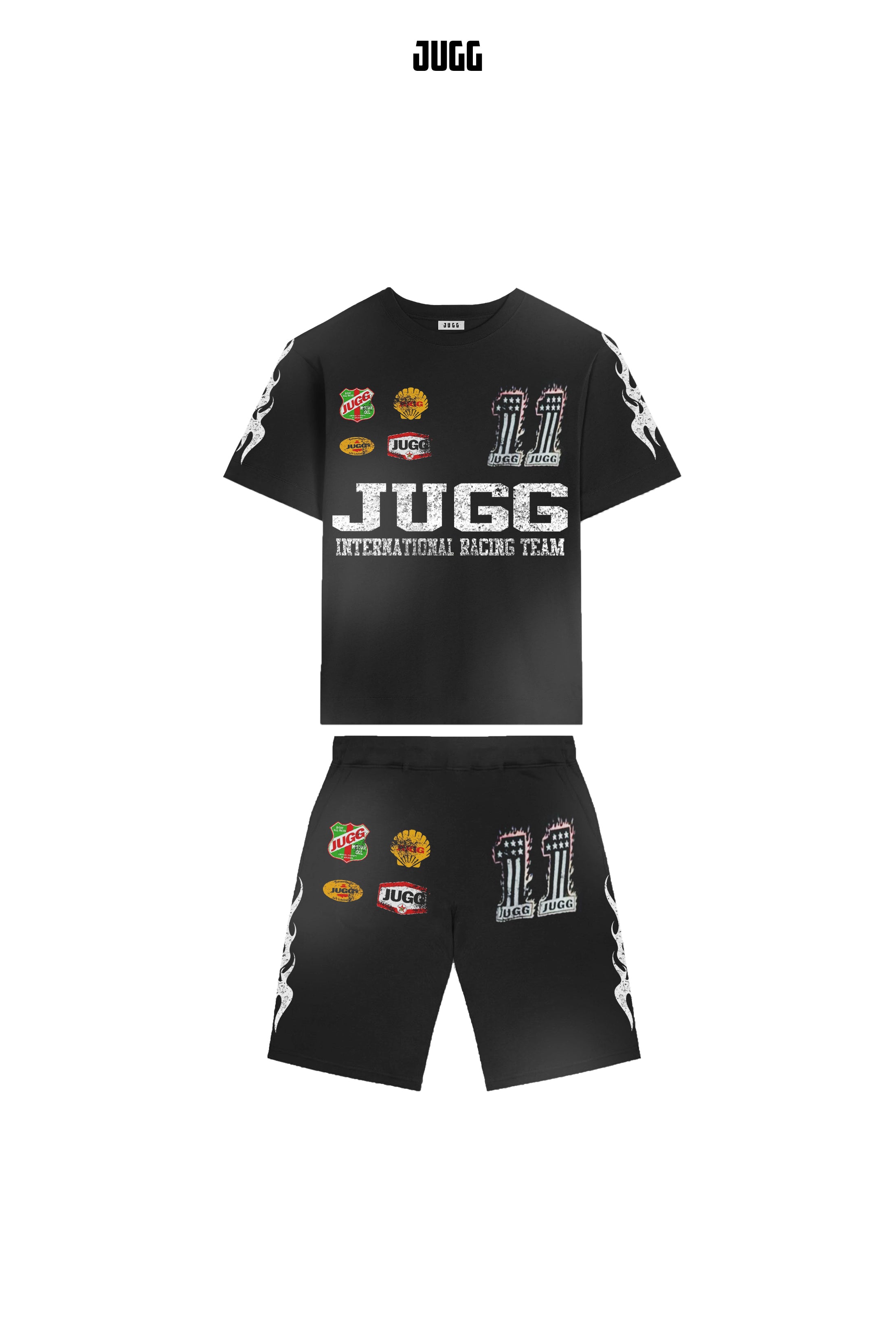 'FUELLED UP' SHORT SETS - BLACK