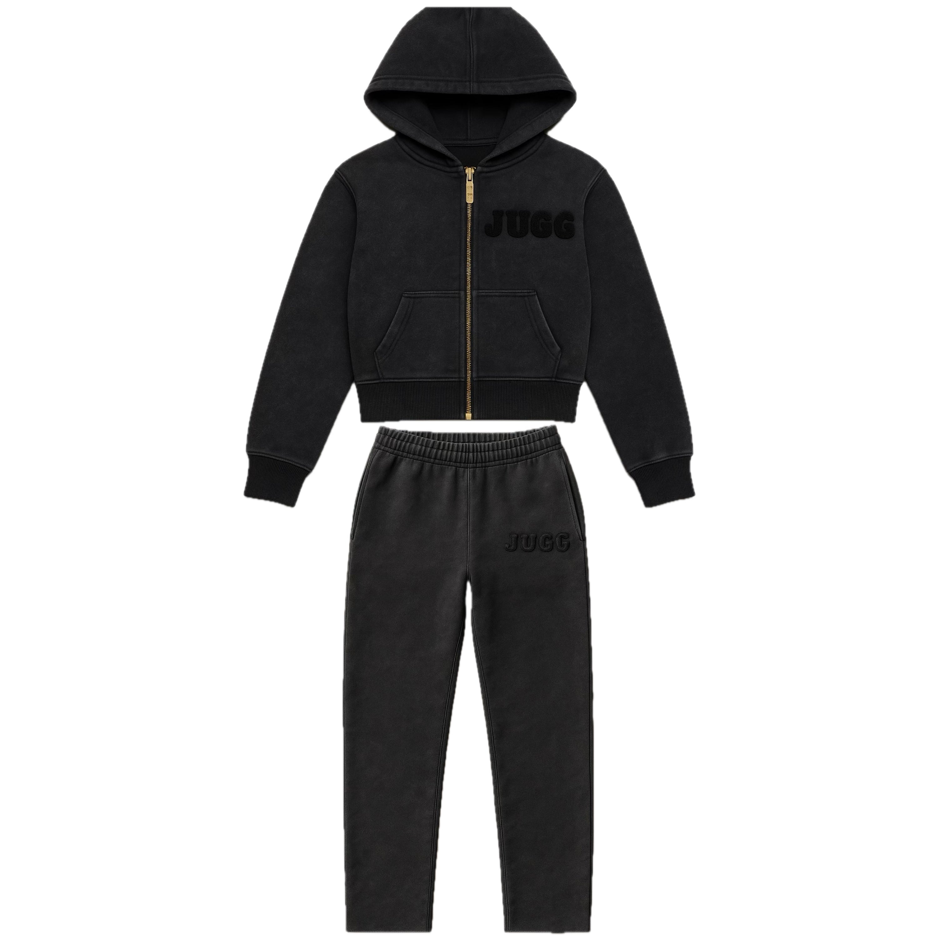COZÈ “ZIPPER” TRACKSUIT - WASHED BLACK