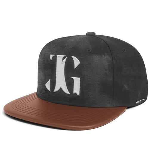 JG WASHED DENIM - BROWN LEATHER