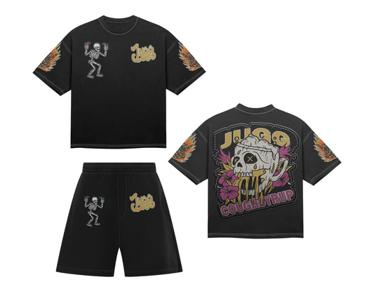 COUGHSYRUP SHORTSET - BLACK