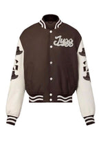 PRE ORDER - JUGGERS LIVE FOREVER VARSITY JACKET - BROWN