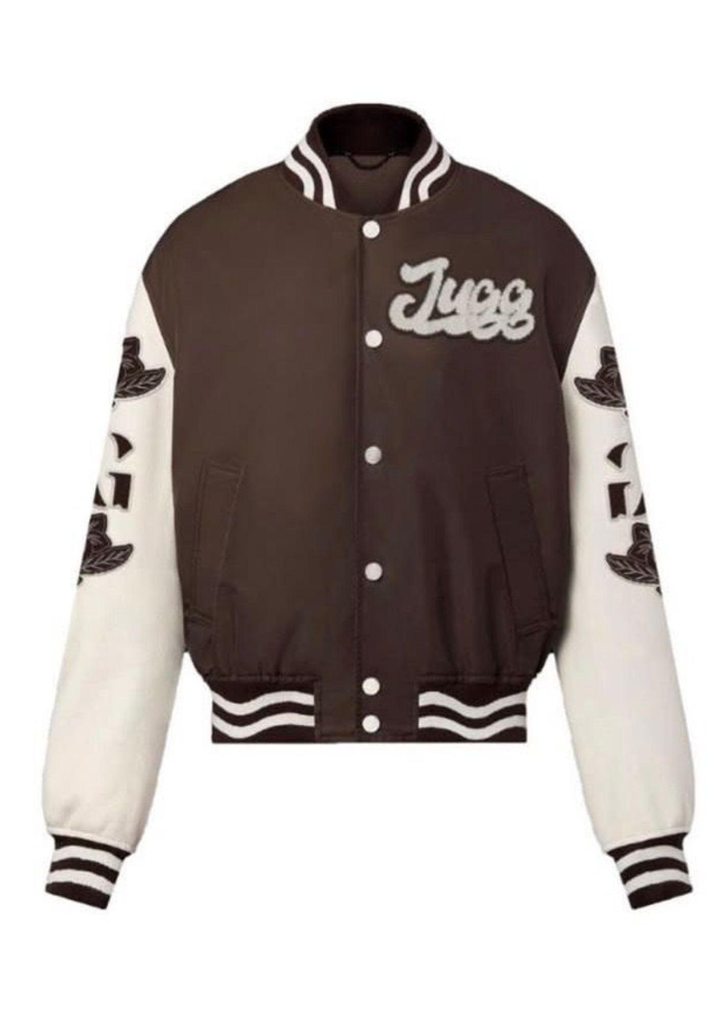 PRE ORDER - JUGGERS LIVE FOREVER VARSITY JACKET - BROWN