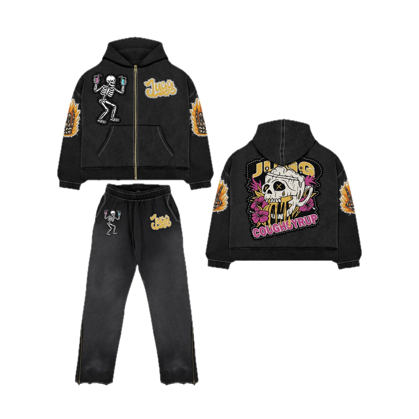 COUGHSYRUP TRACKSUIT - BLACK