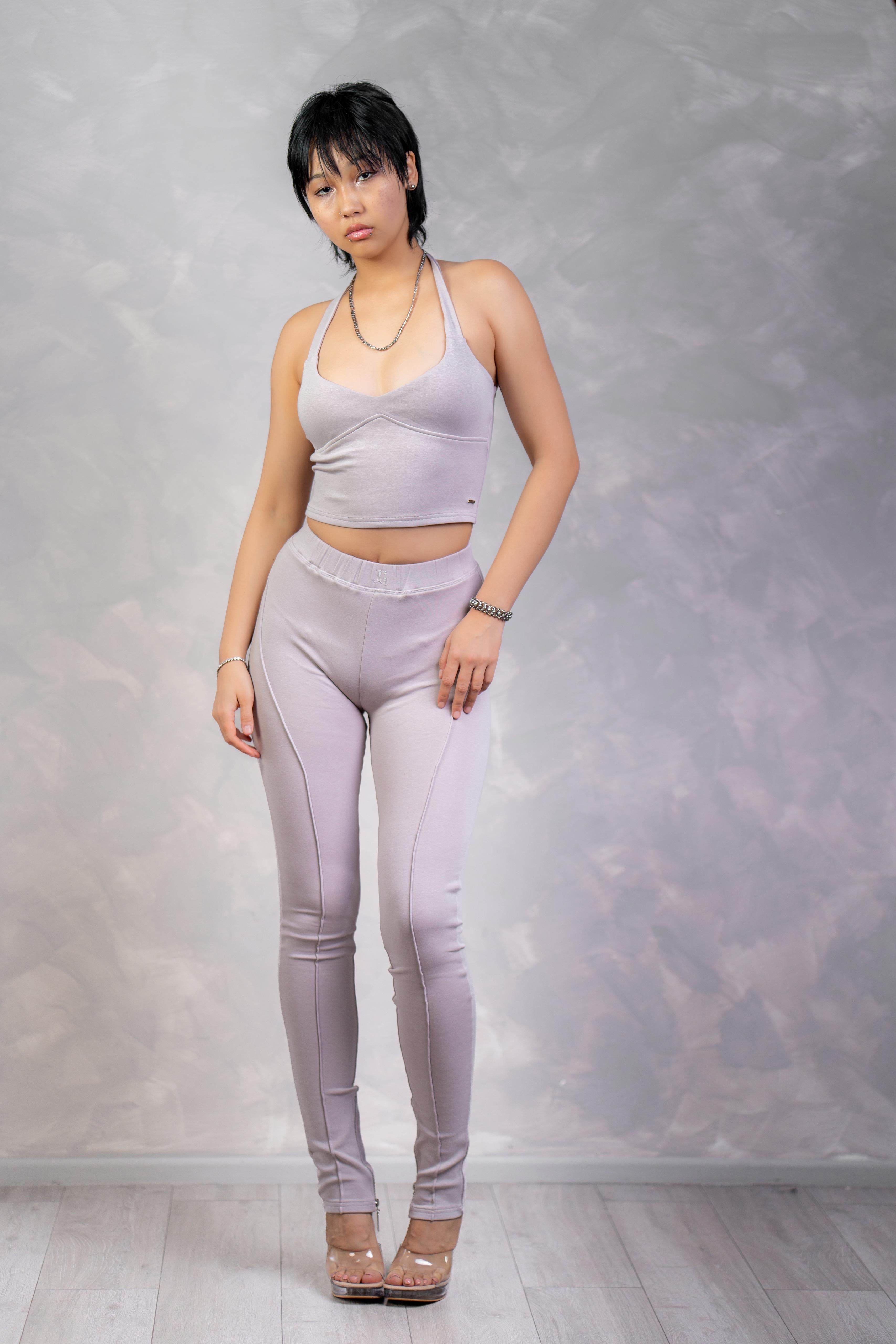“HALTER NECK” LEGGING SET - FROSTBITE