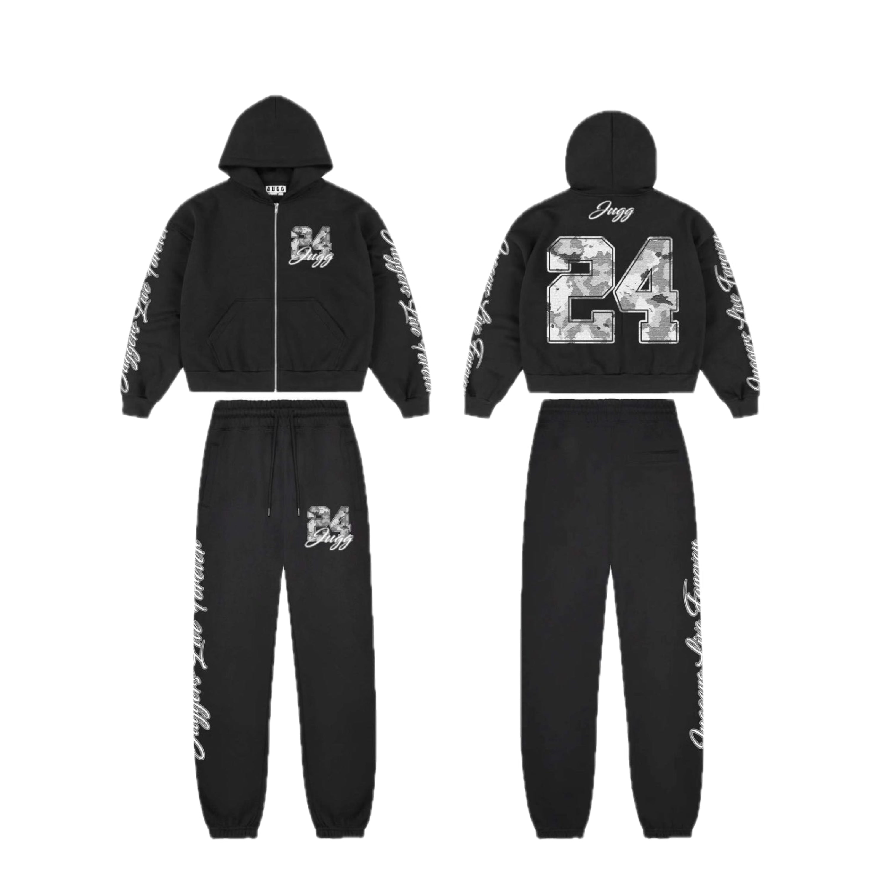 24 TRACKY - BLACK & WHITE CAMO