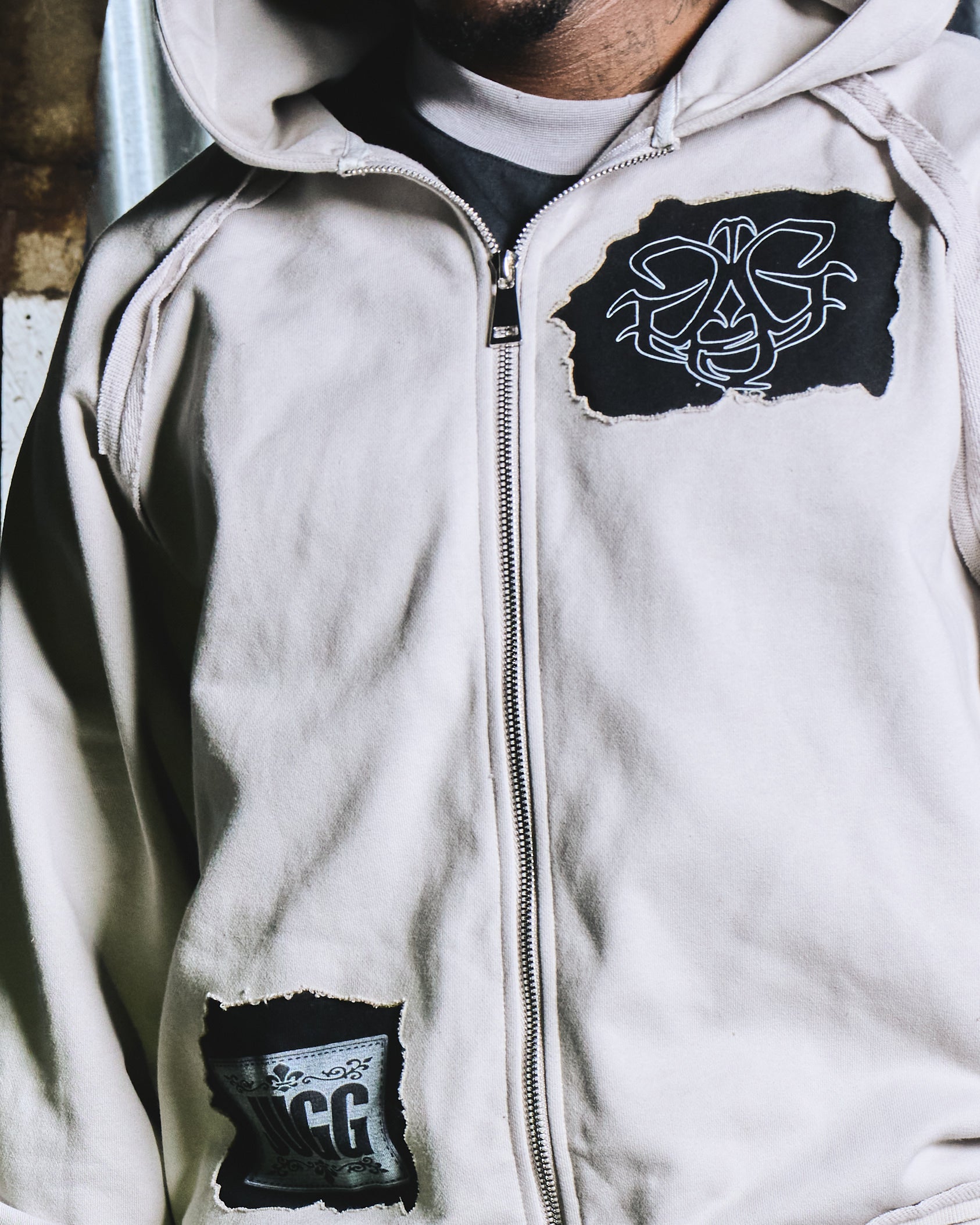 THE ALCHEMY HOODY & BAG - ACIDGREY