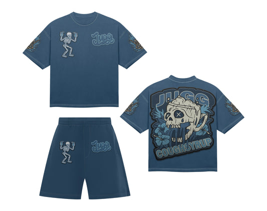 COUGHSYRUP SHORTSET - ROYAL BLUE