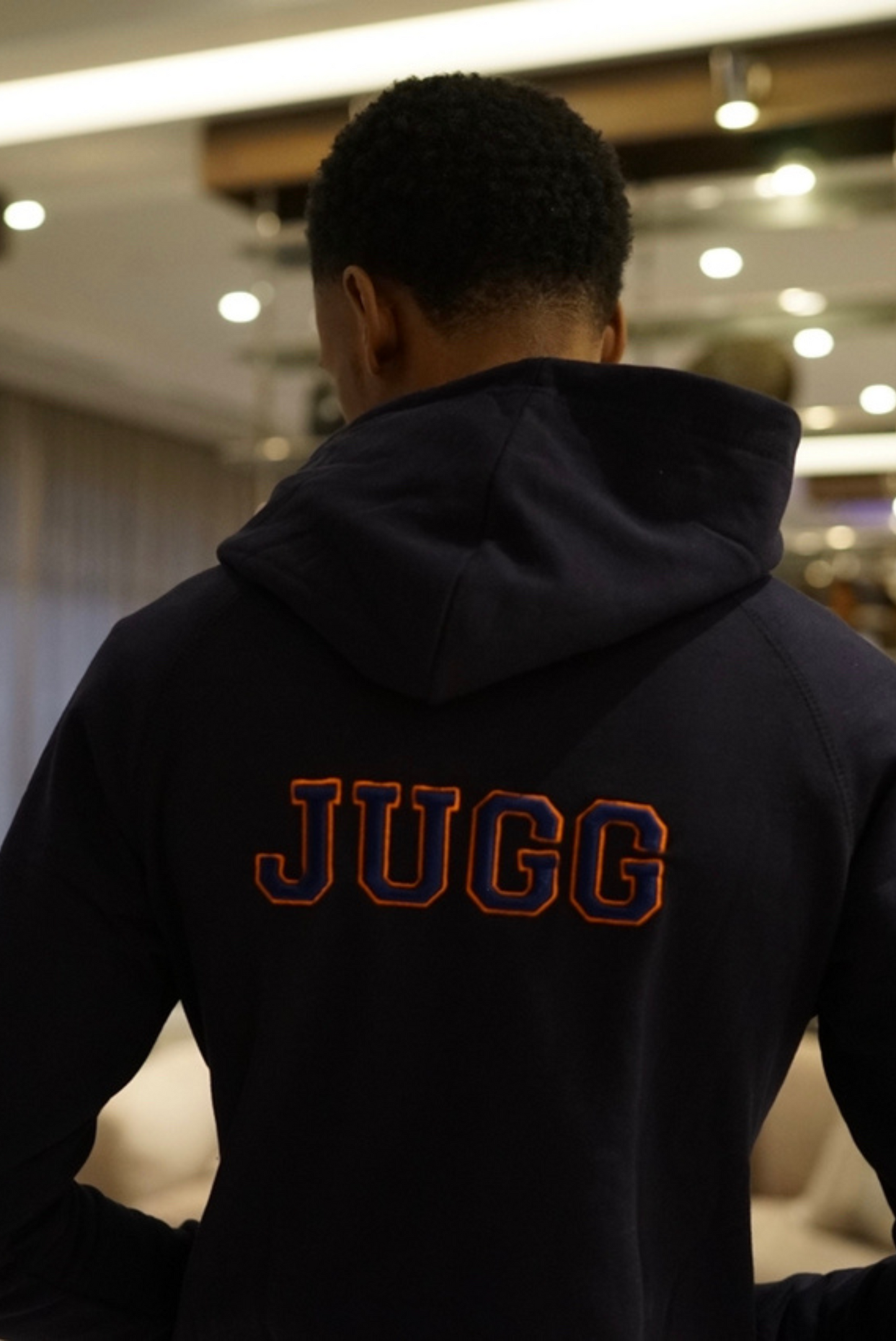 Oversized Tracky Deluxe - Navy x Orange