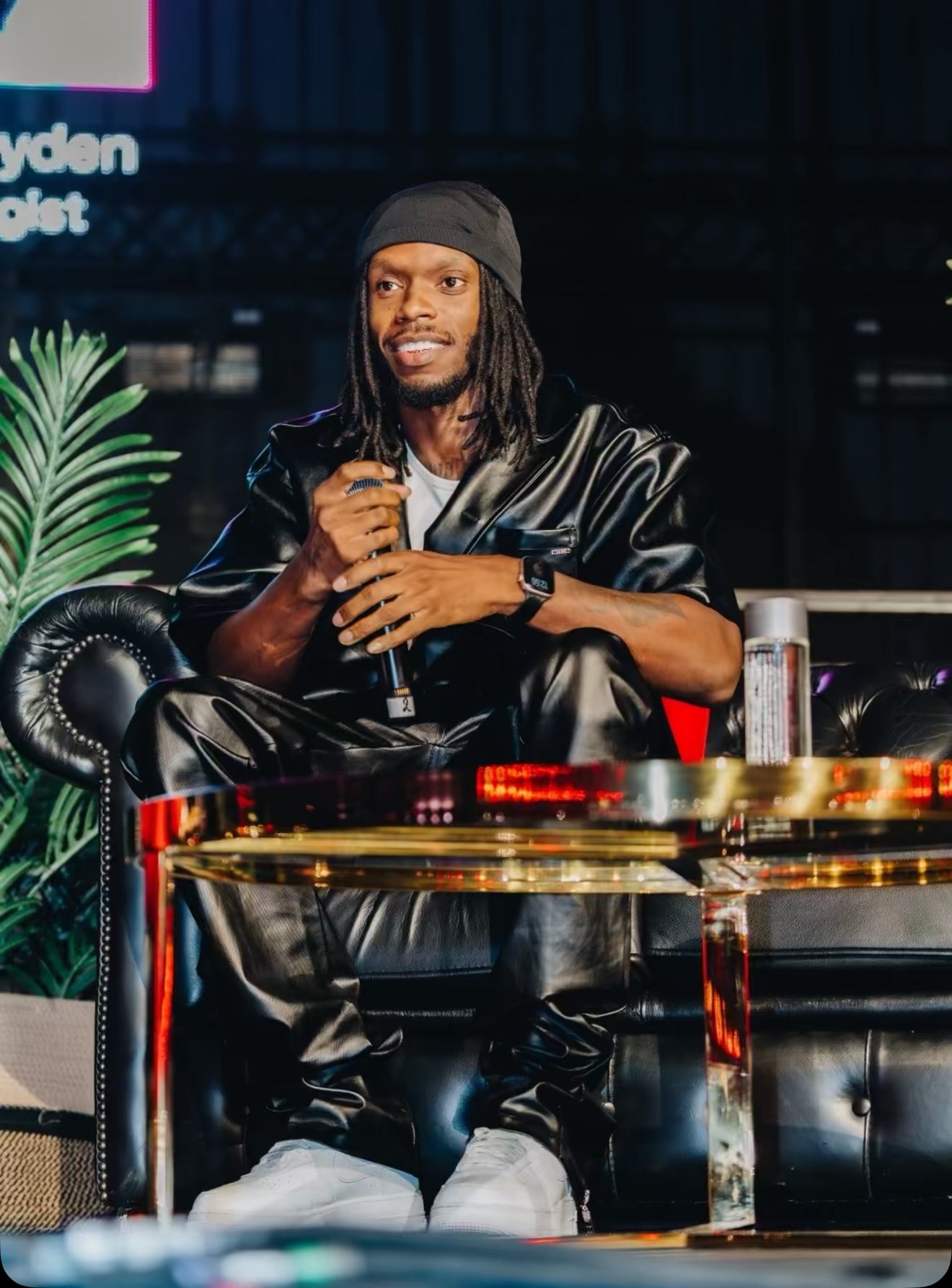 LEATHER SHIRT - BLACK