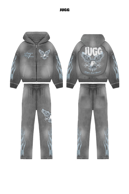 SUR LA LUNE TRACKY - GREY & ICE BLUE