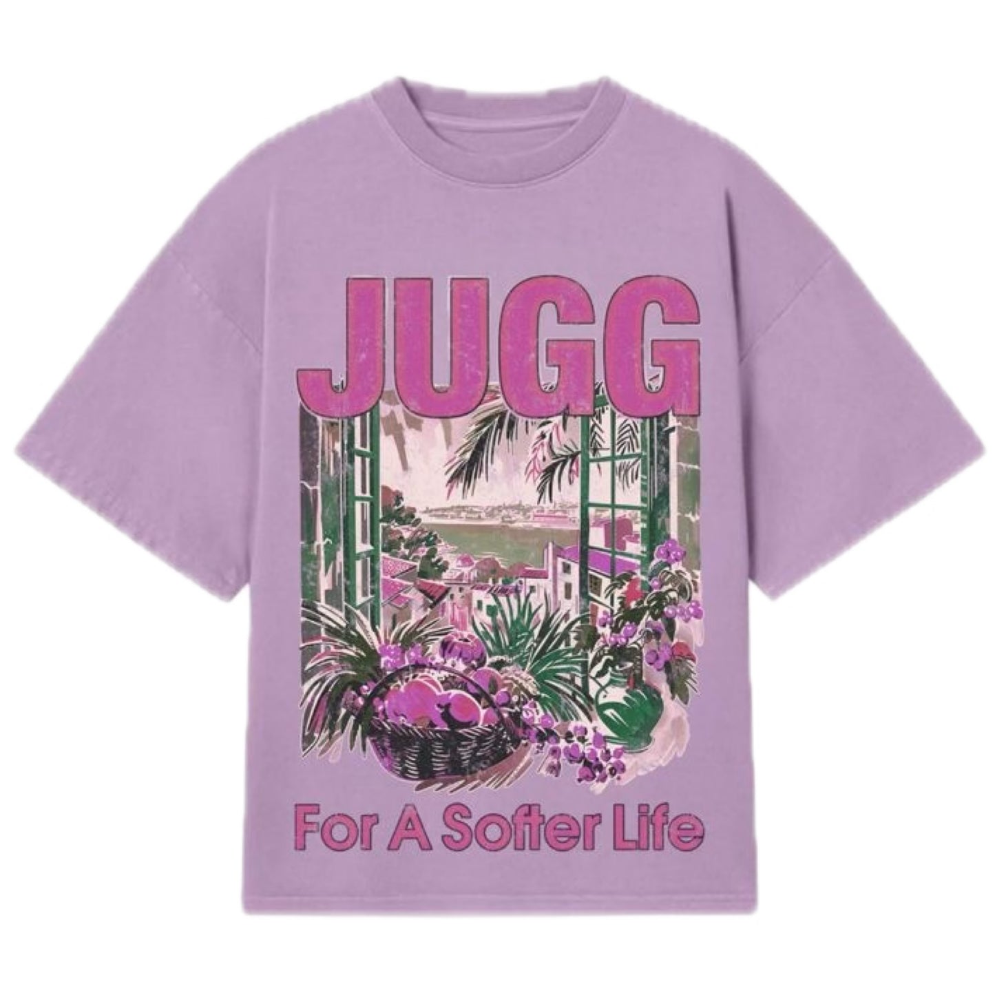 FOR SOFTER LIFE T-SHIRT - LILAC