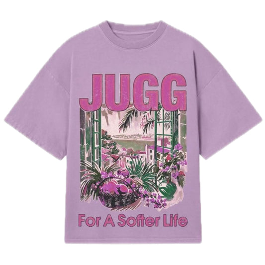 FOR SOFTER LIFE T-SHIRT - LILAC