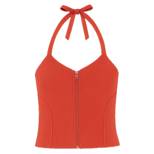 SEXY RED “ZIP ME DOWN” VEST