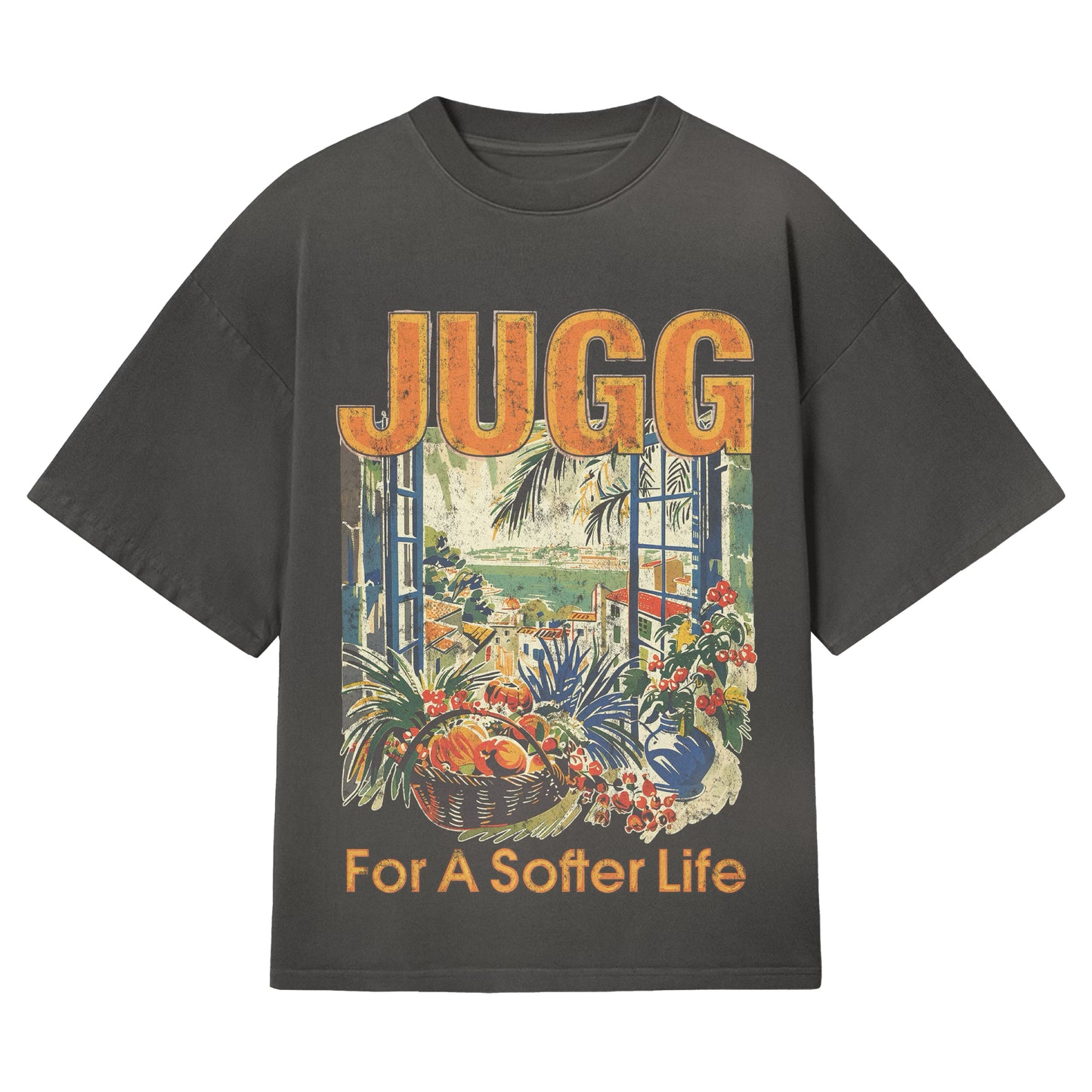 FOR A SOFTER LIFE T-SHIRT - BLACK