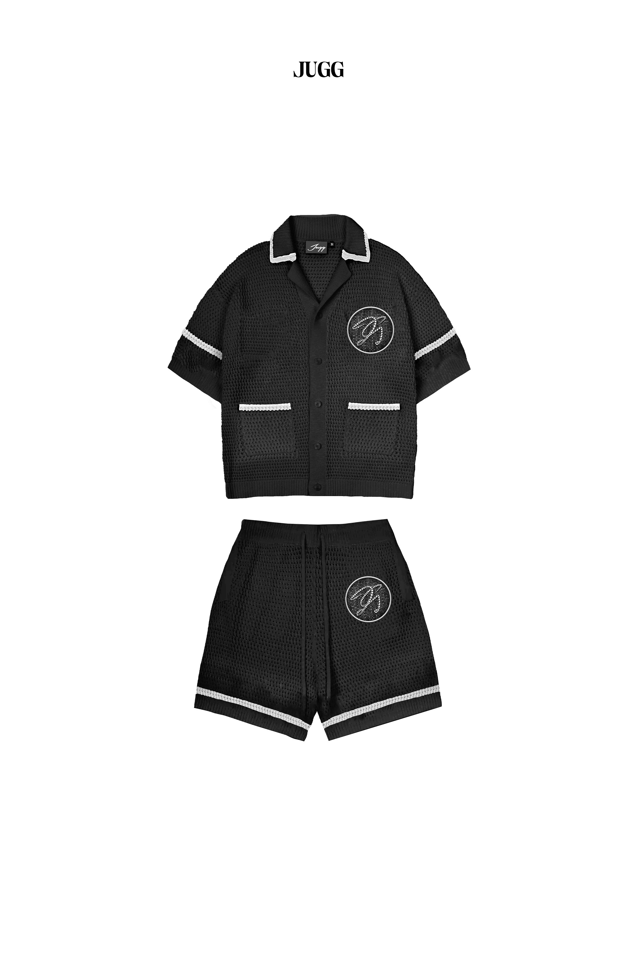 TRICOTÉE SET - BLACK WHITE