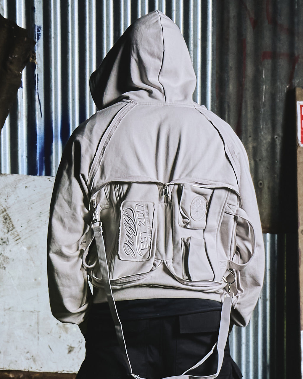 THE ALCHEMY HOODY & BAG - ACIDGREY