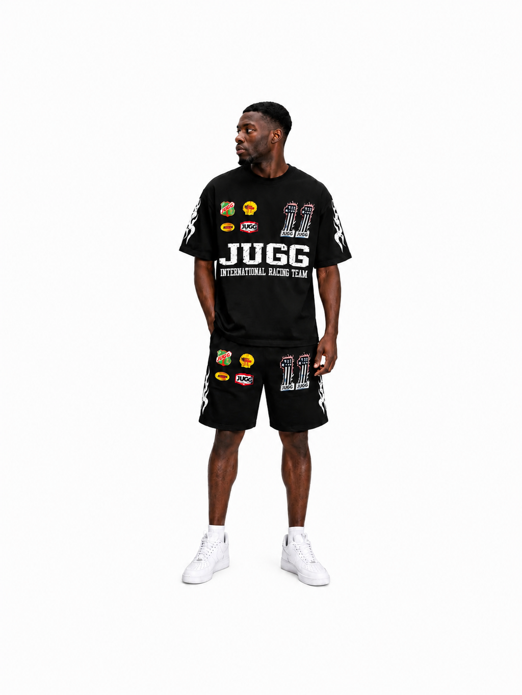 'FUELLED UP' SHORT SETS - BLACK