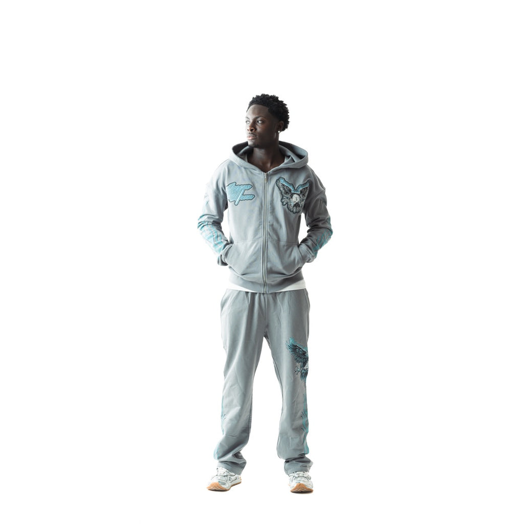 SUR LA LUNE TRACKY - GREY & ICE BLUE