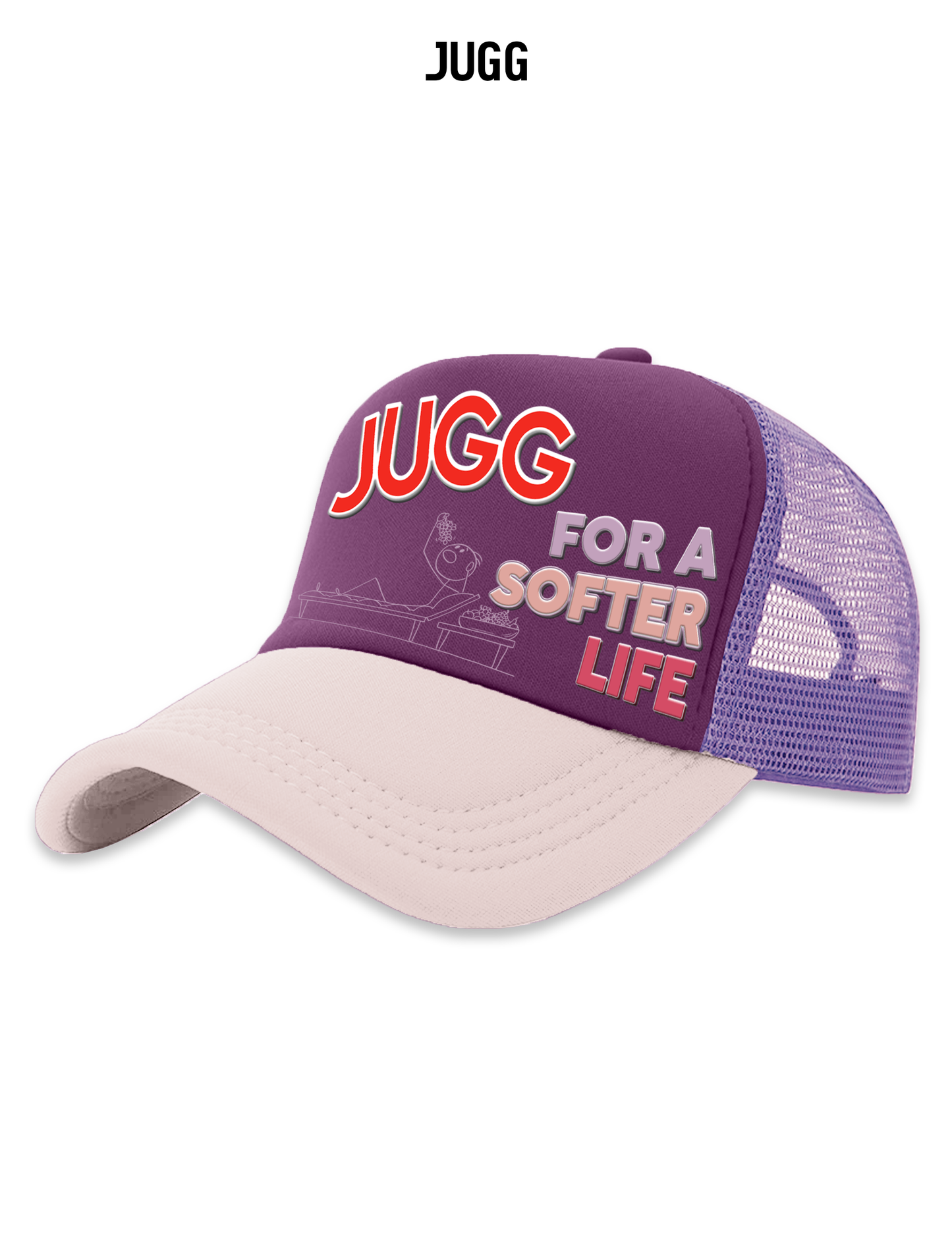 SOFTER LIFE CAP - LILAC & PINK