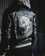 COUGHSYRUP LEATHER JACKET - OIL BLACK