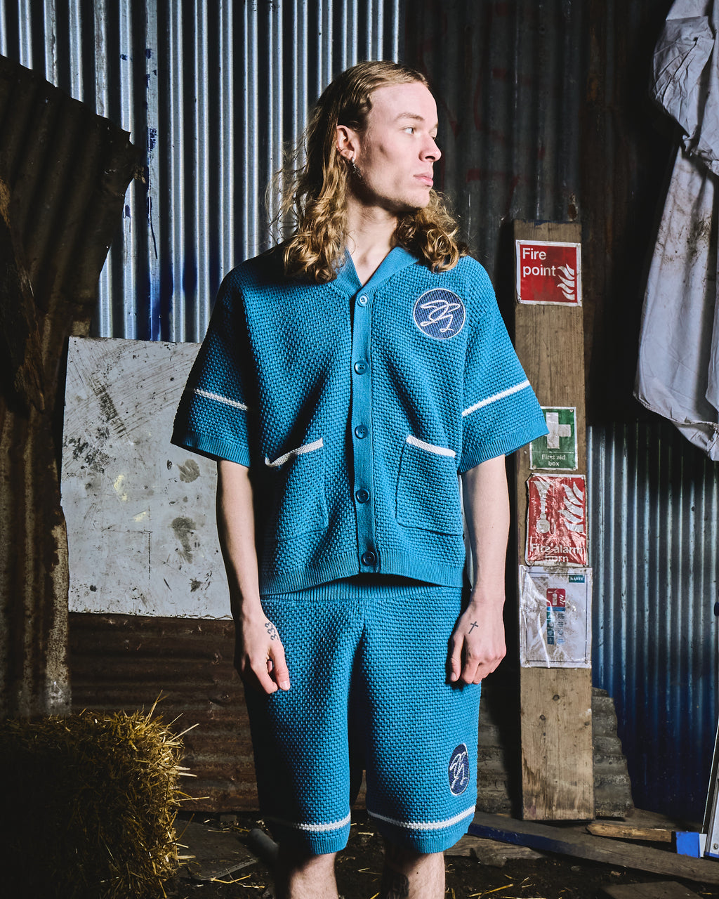 TRICOTÉE SET - TEAL WHITE