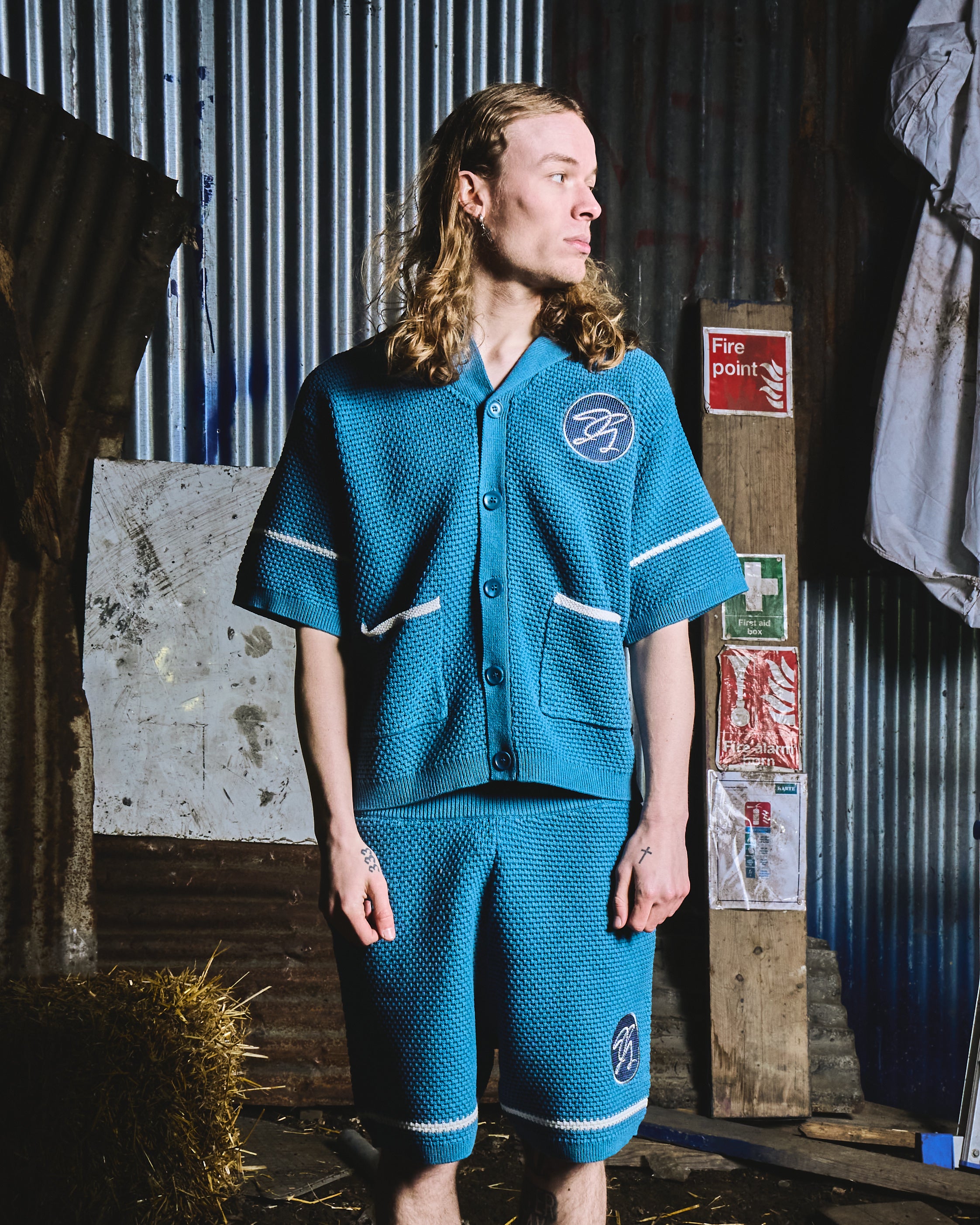 TRICOTÉE SET - TEAL WHITE