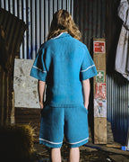 TRICOTÉE SET - TEAL WHITE