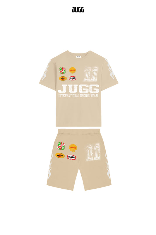 'Fuelled Up' Short Sets - Beige