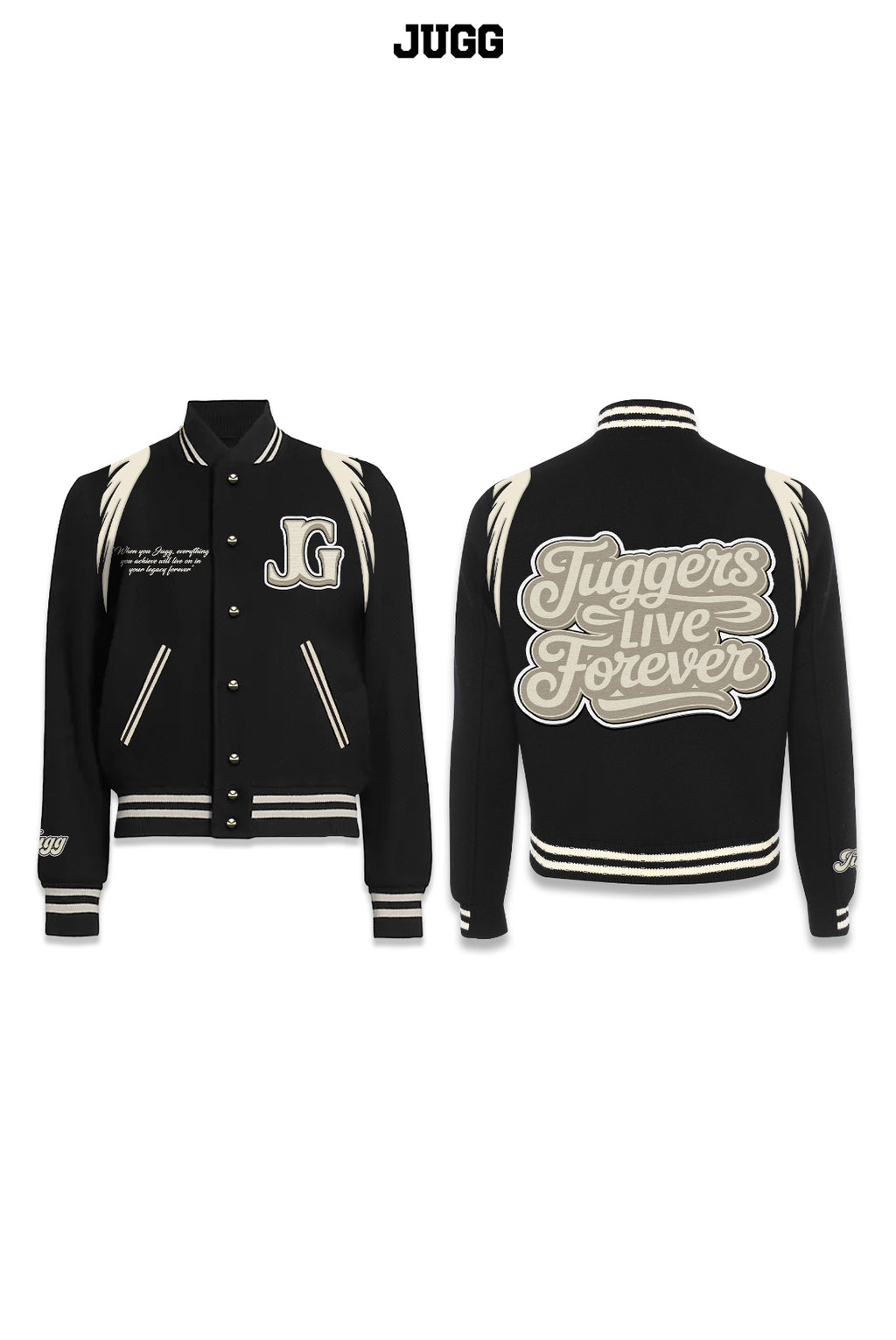 JUGGERS LIVE FOREVER BASEBALL JACKET