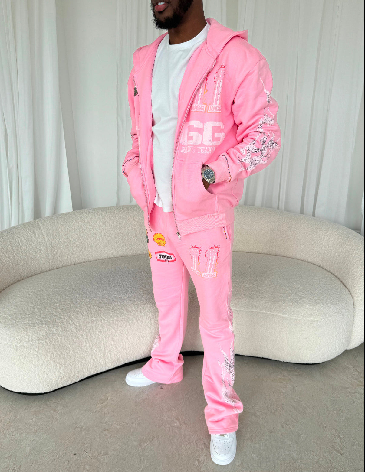 'FUELLED UP' TRACKSUIT - PINK