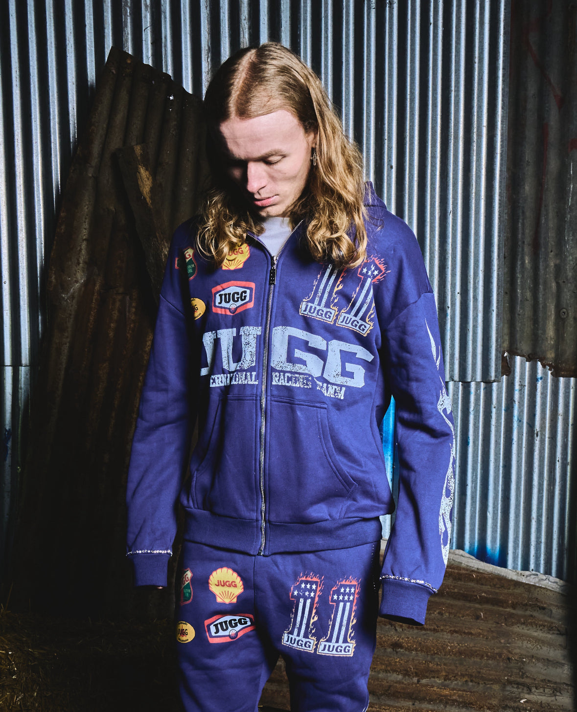 FUELLED UP TRACKY - NAVY BLUE