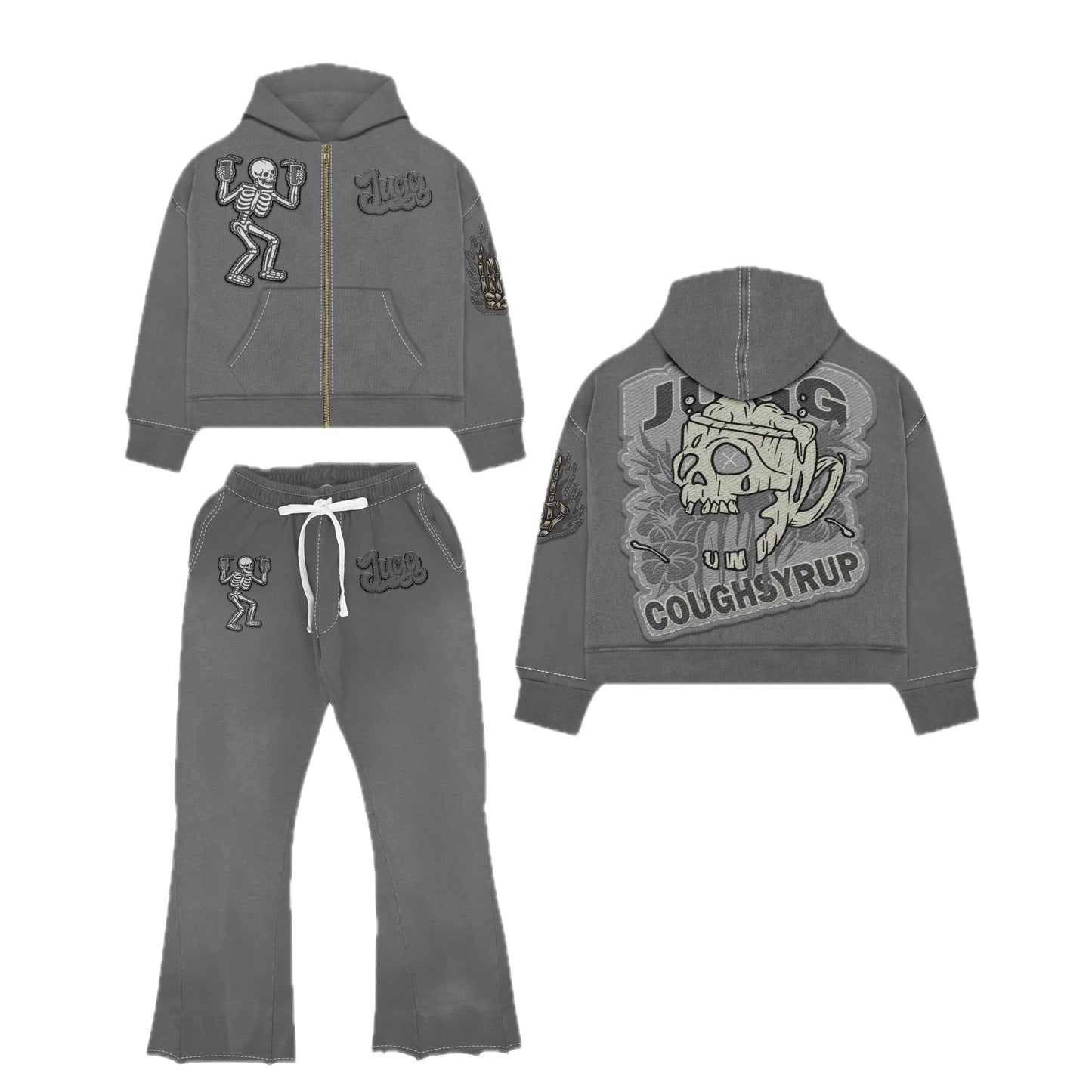 COUGHSYRUP TRACKSUIT - STEEL GREY