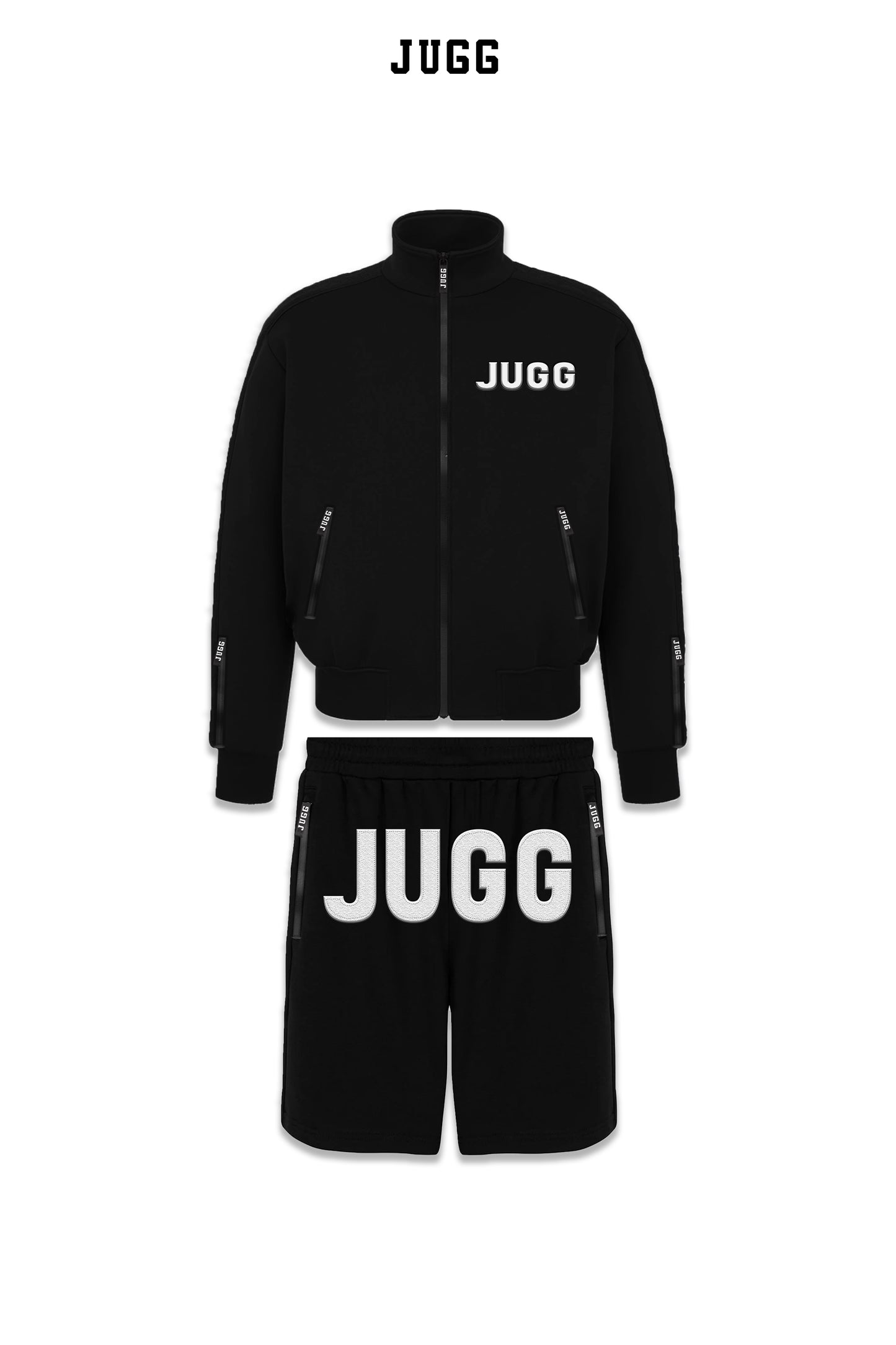 JUGG Track Fleece Short Sets - Black