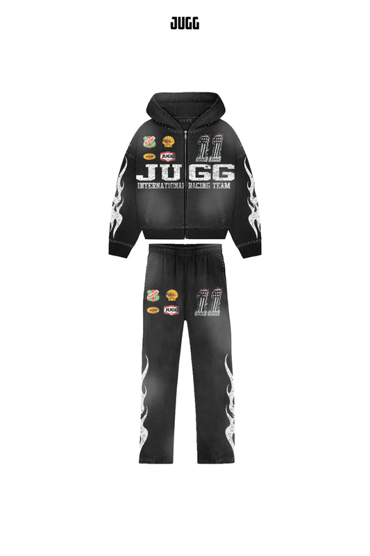 ‘FUELLED UP' TRACKSUIT - BLACK