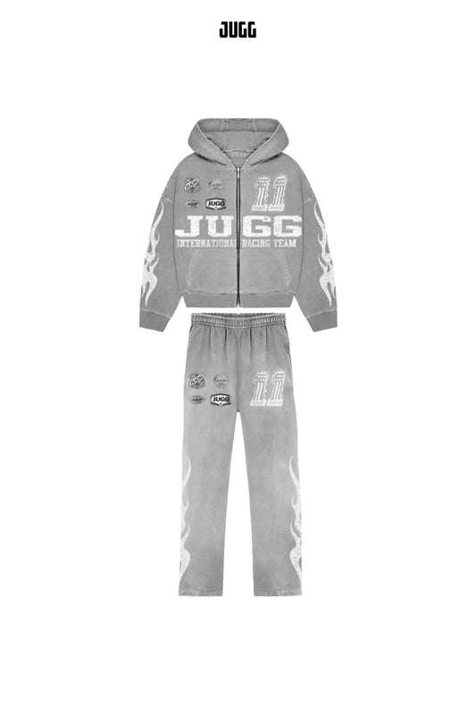 Fuelled Up Tracksuit - Grey