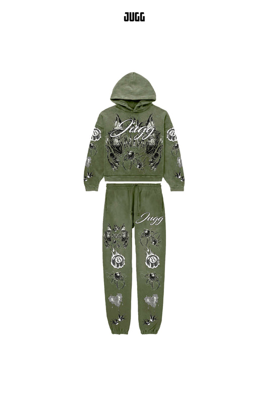 SPIDER TRACKY - OLIVE WHITE