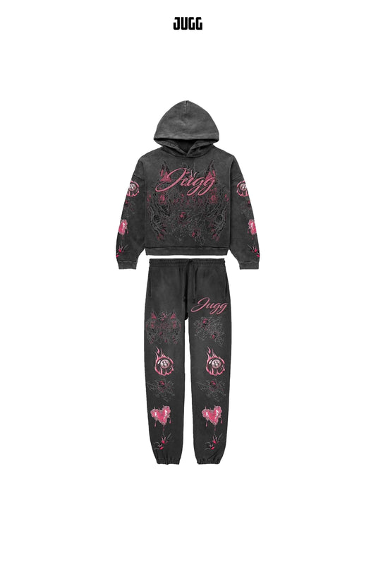 SPIDER TRACKY - ACID CHARCOAL PINK