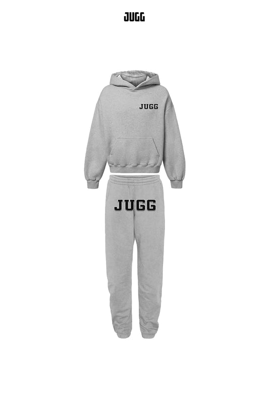 Oversized Hooded Jugg ‘Cosy’ Tracky - Grey x Black