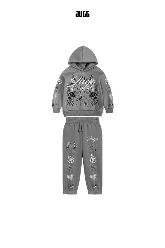 KIDS SPIDER TRACKY - LIGHT GREY WHITE