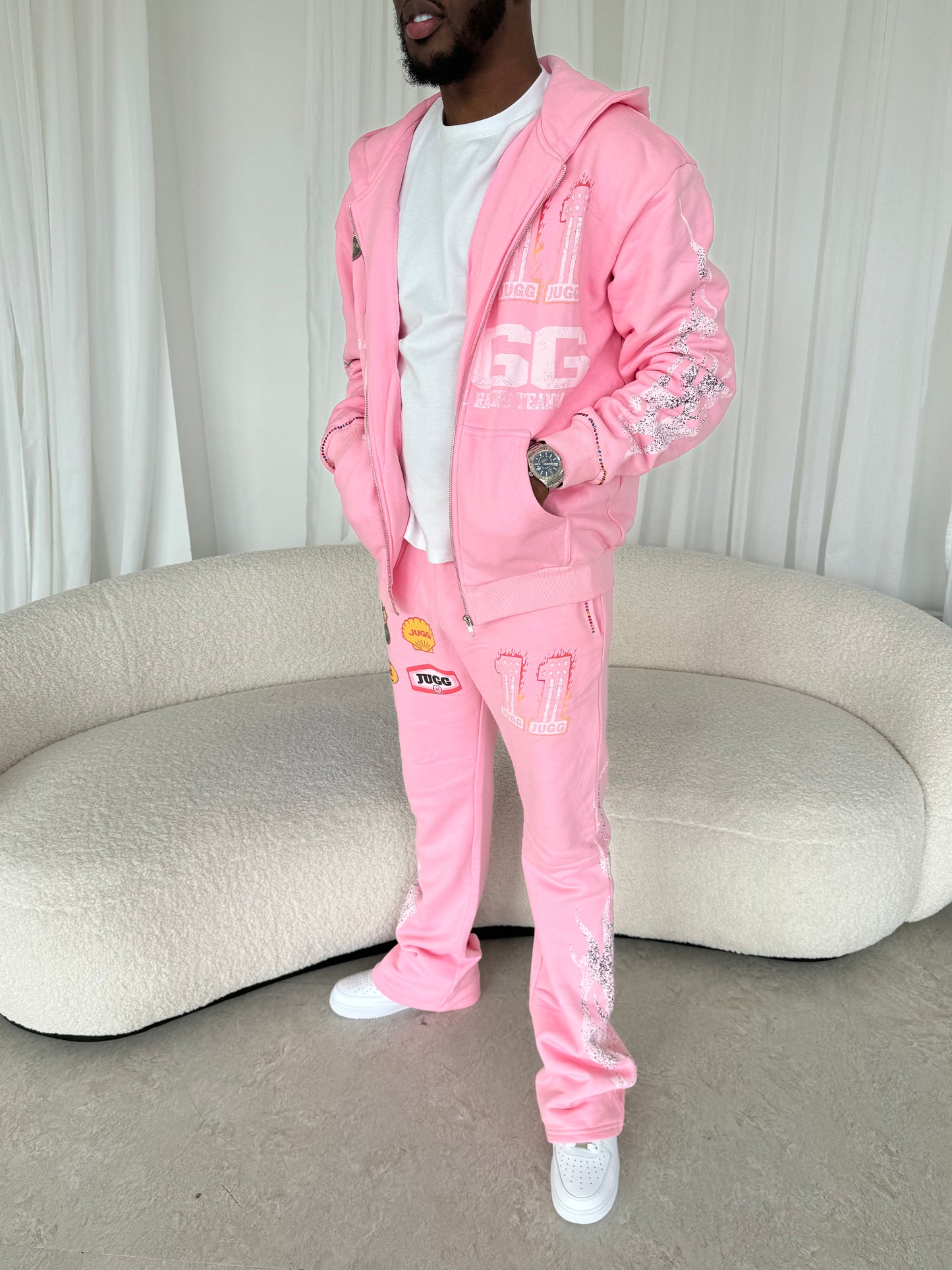 'FUELLED UP' TRACKSUIT - PINK