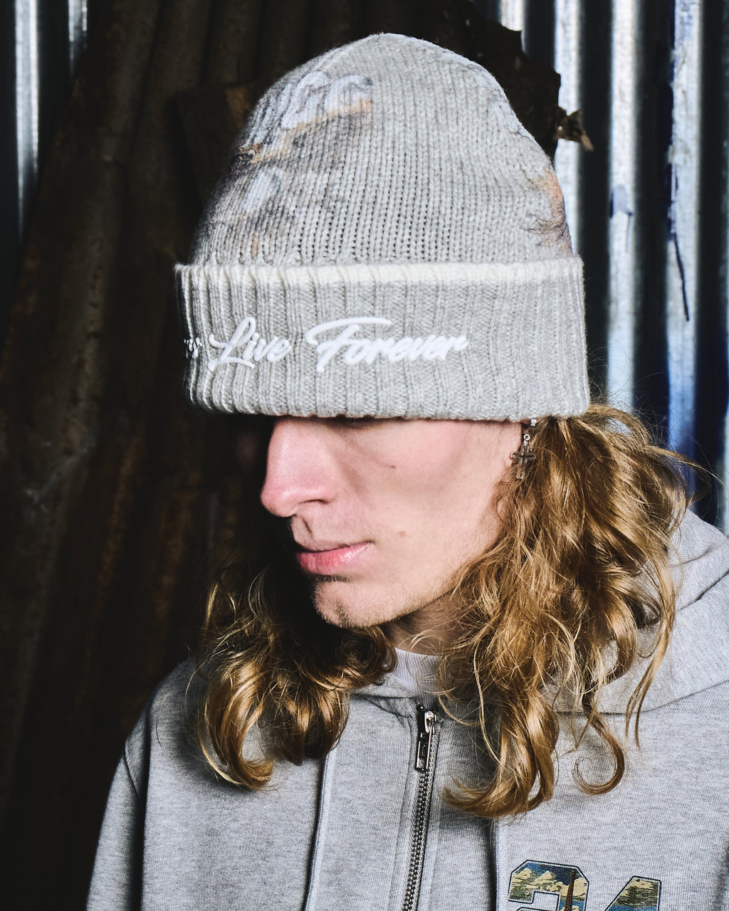 JUGGERS LIVE FOREVER BEANIE - SUBGREY