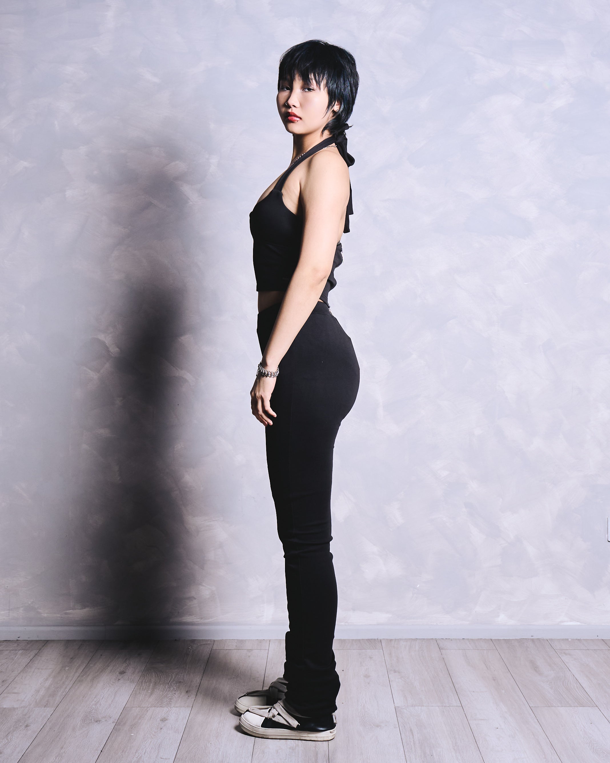 "HALTER VEST" LEGGING SET - SHADOW MIST