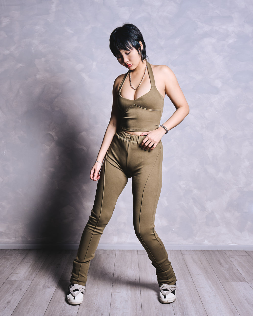 "HALTER VEST" LEGGING SET - DESERT DUSK