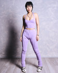 "HALTER VEST" LEGGING SET - LILAC ALLURE