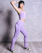 "HALTER VEST" LEGGING SET - LILAC ALLURE